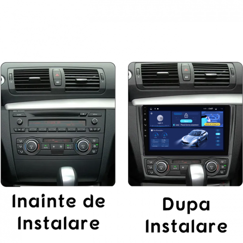 (Resigilata) Navigatie dedicata BMW Seria 1 E81/E87 2007-2013, Android 13, Wireless Carplay si Android auto 2 GB RAM 32 ROM, Display IPS, 9inch, Microfon Extern [4]