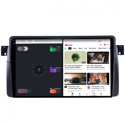 Navigatie dedicata BMW Seria 3 E46 1999-2006, 4GB RAM 64GB ROM, Octacore, Android 14, Display QLED 1K 9", Carplay&Android Auto, SIM 4G, Ventilator Activ [2]