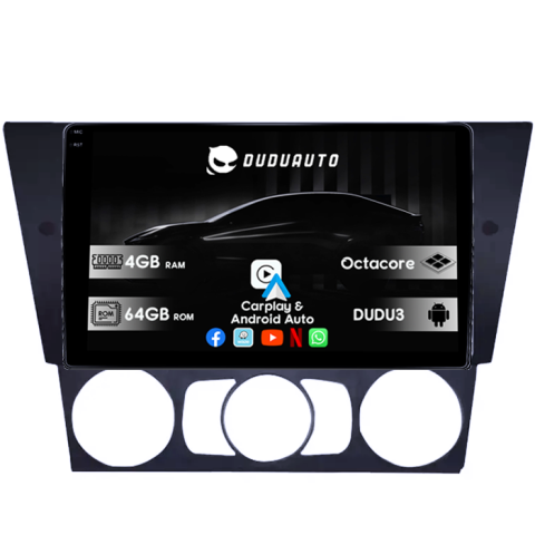 Navigatii Dedicate - Navigatie dedicata BMW Seria 3 E90, E91 2005-2012 DUDU3, 4GB RAM 64GB ROM, Octacore, Platforma 8581, Android, Display QLED 9", DSP, Carplay&AndroidAuto