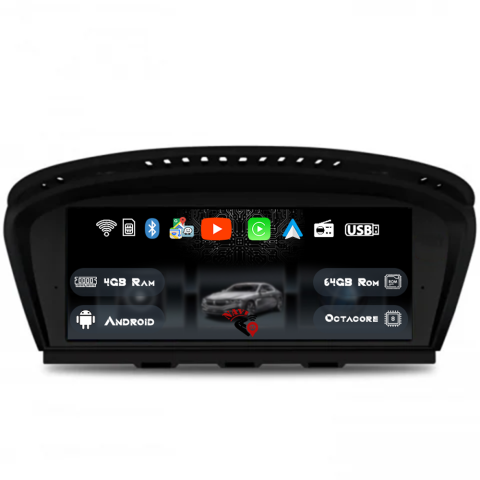 Seria 3 E93 - Navigatie Dedicat BMW E60/E90 2003-2008, CCC, 8.8', 4GB Ram, 64GB Rom, Android, Magazin Play, CarPlay, AndroidAuto, Youtube, Waze