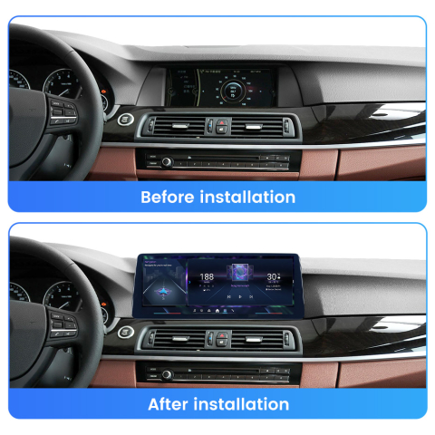 Navigatie dedicata BMW Seria 5 F10/F11 2010-2013, Seria 6 F06 2011-2018 NBT, 8GB RAM 256GB ROM, Procesor Qualcomm Octacore, Android 14, Rezolutie 2K, Display QLED 12.3", DSP, Carplay&Android Auto, SIM [3]