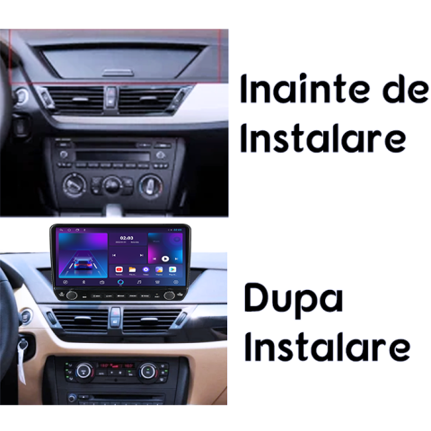 Navigatie dedicata BMW X1 2009-2012 Tesla cu butoane rotative model 2024, 4GB RAM 64GB ROM, Procesor Quadcore, Android 14, Display QLED 10", DSP, Carplay&Android Auto [6]