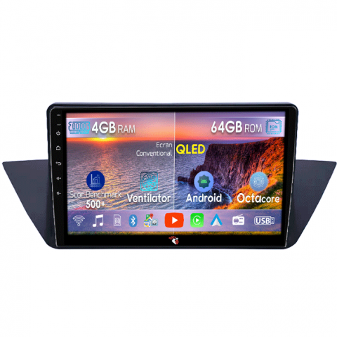 BMW - Navigatie dedicata BMW X1 (E84) 2009 - 2015, 4GB RAM 64GB ROM, Octacore, Android 13, Display QLED 9", DSP, Carplay, Android Auto, Internet, Youtube, Waze, WIFI, Bluetooth