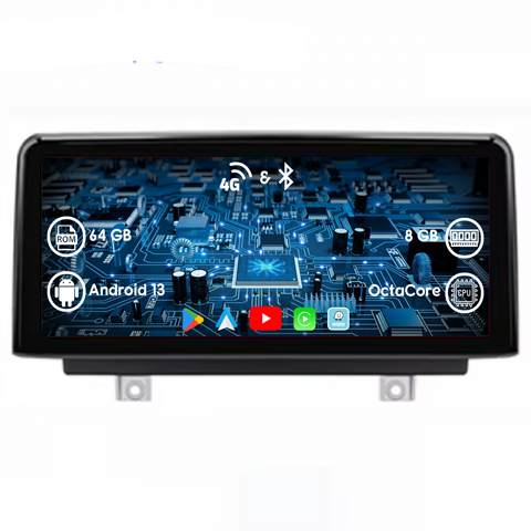 BMW - Navigatie dedicata BMW X1 (E84) 2009 - 2015, 8 GB RAM 64 ROM, Android 13, Display QLED, 12,3", DSP, Carplay, Android Auto, Internet, Youtube , Waze , Wi Fi , Usb , Bluetooth
