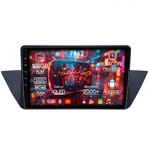 BMW - Navigatie dedicata BMW X1 E84 2009-2015, 8GB RAM 128GB ROM, Octacore, Platforma 7862,Android 13, Display QLED 9”, Suporta camera 360º, DSP, Carplay&Android Auto, SIM 4G, Ventilator Activ