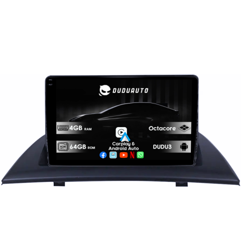 Navigatii Dedicate - Navigatie dedicata BMW X3 E83 2004-2012 DUDU3, 4GB RAM 64GB ROM, Octacore, Platforma 8581, Android, Display QLED 9", DSP, Carplay&AndroidAuto