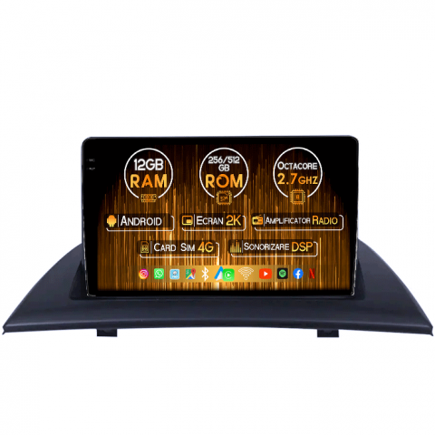 BMW - Navigatie dedicata BMW X3 E83 2004 - 2012, 12GB RAM 256GB ROM, Android 13, Rezolutie 2K, Display QLED, 9", DSP, Carplay, Android Auto, Internet, Youtube, Waze