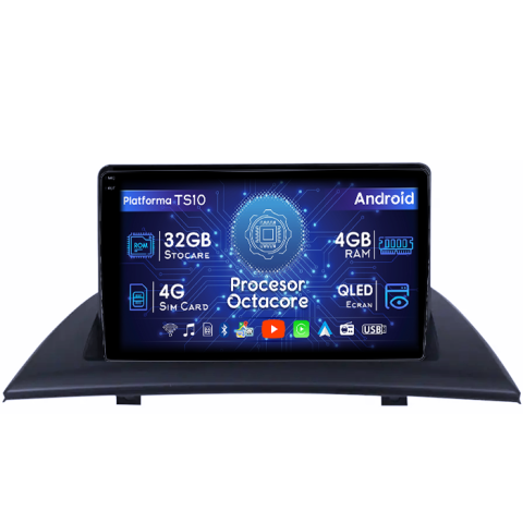 BMW - Navigatie dedicata BMW X3 E83 2004-2012, 4GB RAM 32GB ROM, Octacore, Android 14, Display QLED 1K 9", DSP, Carplay&Android Auto, SIM 4G, Bluetooth, Ventilator Activ
