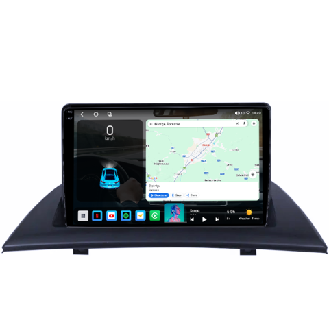 Navigatie dedicata BMW X3 E83 2004-2012, 4GB RAM 64GB ROM, Procesor Qualcomm Octacore, Android 14, Rezolutie 2K, Display QLED 9", DSP, Carplay&Android Auto, SIM 4G [1]