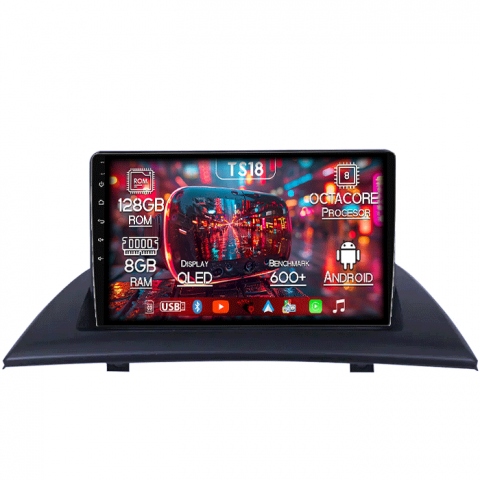 BMW - Navigatie dedicata BMW X3 E83 2004-2012, 8GB RAM 128GB ROM, Octacore, Platforma TS18, Android 13, Display QLED 9”, Suporta camera 360º, DSP, Carplay&Android Auto, SIM 4G, Ventilator Activ