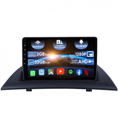 BMW - (Resigilata) Navigatie dedicata BMW X3 E83 2004-2012, Android 13, Wireless Carplay si Android auto 2 GB RAM 32 ROM, Display IPS, Full HD, 9inch, Microfon Extern