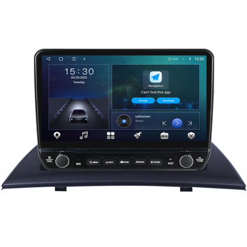 Navigatie dedicata BMW X3 E83 2004-2012 Tesla cu butoane rotative model 2024, 4GB RAM 64GB ROM, Procesor Quadcore, Android 14, Display QLED 10", DSP, Carplay&Android Auto [2]