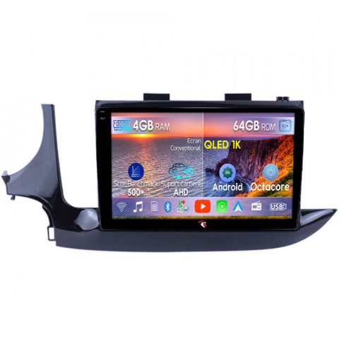 Navigatii Encore 2016-2018 - Navigatie dedicata Buick Encore 2016-2018, 4GB RAM 64GB ROM, Octacore, Android 14, Display QLED 9", DSP, Carplay&Android Auto, SIM 4G, Ventilator Activ