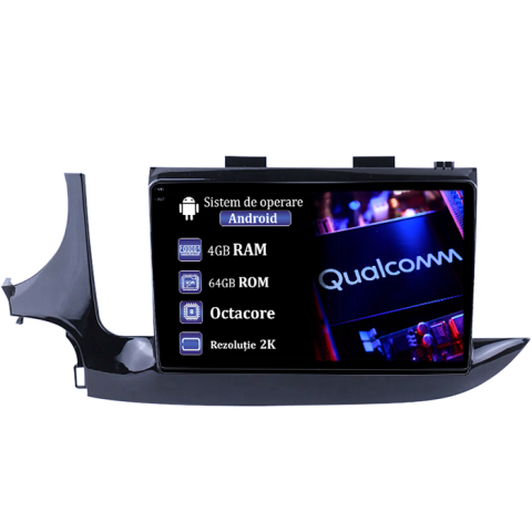 Buick Encore 2016-2018 - Navigatie dedicata Buick Encore 2016-2018, 4GB RAM 64GB ROM, Procesor Qualcomm Octacore, Android 14, Rezolutie 2K, Display QLED 9", DSP, Carplay&Android Auto, SIM 4G