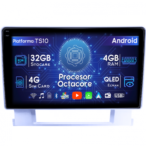 Navigatii Excelle 2009-2015 - Navigatie dedicata Buick Excelle 2010-2014, 4 GB RAM 32GB ROM, Android 13, Display QLED  9", DSP, Carplay, Android Auto, Internet, Youtube , Waze , WI-FI , USB , Bluetoot