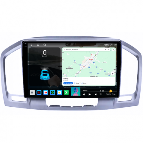 Navigatie dedicata Buick Regal 2009-2013, 4GB RAM 64GB ROM, Octacore, Android 14, Display QLED 1K 9", Carplay&Android Auto, SIM 4G, Ventilator Activ [1]