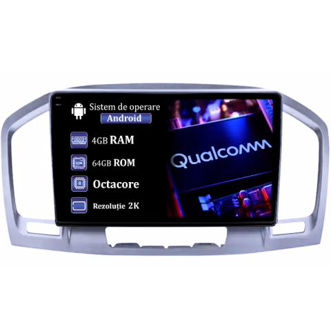 Opel - Navigatie dedicata Buick Regal 2009-2013, 4GB RAM 64GB ROM, Procesor Qualcomm Octacore, Android 14, Rezolutie 2K, Display QLED 9", DSP, Carplay&Android Auto, SIM 4G