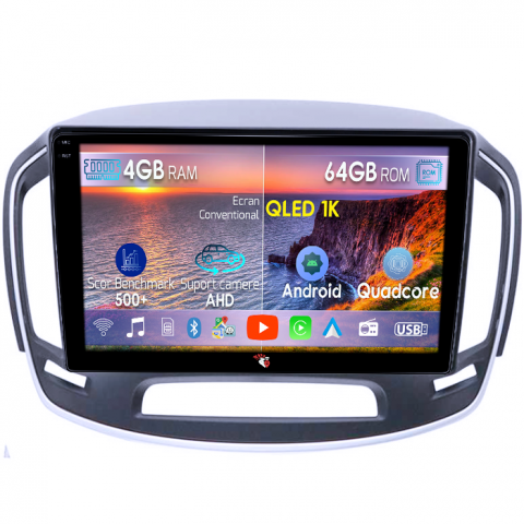 Opel - Navigatie dedicata Buick Regal 2014+, 4GB RAM 64GB ROM, Octacore, Android 14, Display QLED 1K 10", Carplay&Android Auto, SIM 4G, Ventilator Activ