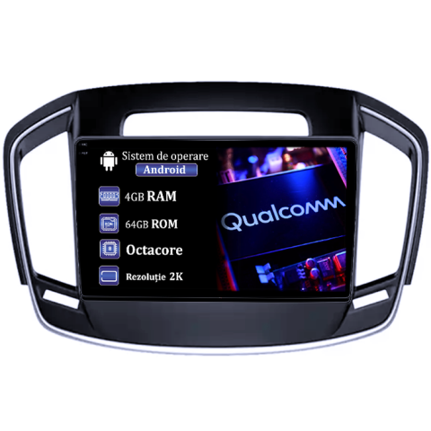 Opel - Navigatie dedicata Buick Regal 2014, 4GB RAM 64GB ROM, Procesor Qualcomm Octacore, Android 14, Rezolutie 2K, Display QLED 9", DSP, Carplay&Android Auto, SIM 4G
