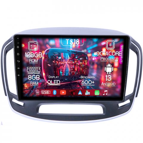 Buick Regal 2014+ - Navigatie dedicata Buick Regal 2014+, 8GB RAM 128GB ROM, Octacore, Platforma TS18, Android 13, Display QLED 10”, Suporta camera 360º, DSP, Carplay&Android Auto, SIM 4G, Ventilator Activ