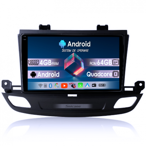 Regal 2019-2024 - Navigatie dedicata Buick Regal 2019-2024, 4GB RAM 64GB ROM, Quadcore, Android 14, Display QLED 1K 9", DSP, Carplay&Android Auto, Suport camere AHD