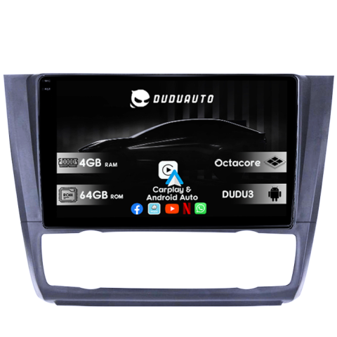 Navigatii Dedicate - Navigatie dedicata BMW Seria 1 E81/E87 Clima 2007-2013 DUDU3, 4GB RAM 64GB ROM, Octacore, Platforma 8581, Android, Display QLED 9", DSP, Carplay&AndroidAuto