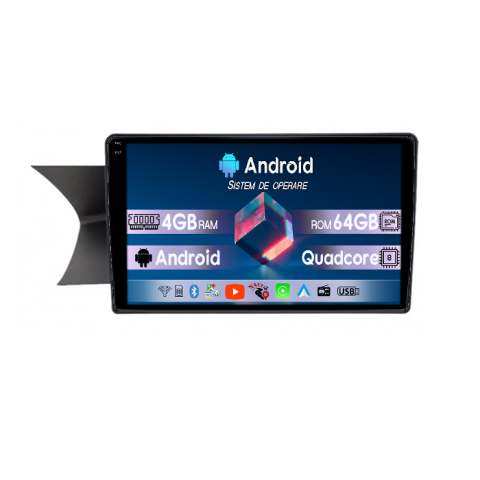 C-Class W204 2011-2014 - Navigatie dedicata C-Class W204 2011-2014, 4GB RAM 64GB ROM, Quad Core, Display 9" QLED  Carplay, Android 14, Bluetooth, Magazin Play, Suport Camere AHD