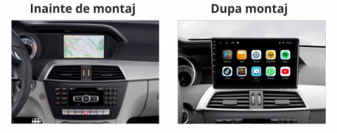 Navigatie dedicata C-Class W204 2011 - 2014, 8GB RAM 128GB ROM, Octacore, Platforma TS18, Android 13, Display QLED 9”, Suporta camera 360º, DSP, Carplay&Android Auto, SIM 4G, Ventilator Activ [1]