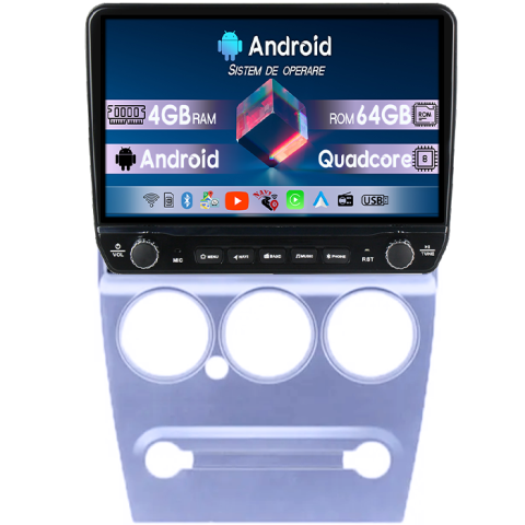 Navigatii Dedicate - Navigatie dedicata Citroen C-Elysee 2008-2013 Tesla cu butoane rotative model 2024, 4GB RAM 64GB ROM, Procesor Quadcore, Android 14, Display QLED 10", DSP, Carplay&Android Auto