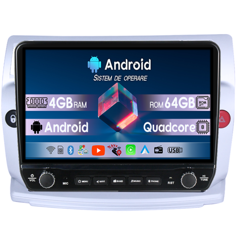 C4 2004-2014 - Navigatie dedicata C4 2004-2014 Tesla cu butoane rotative model 2024, 4GB RAM 64GB ROM, Procesor Quadcore, Android 14, Display QLED 10", DSP, Carplay&Android Auto