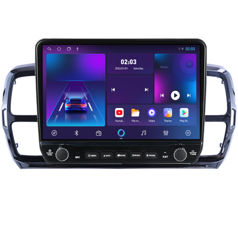 Navigatie dedicata C5 Aircross 2018+ Tesla cu butoane rotative model 2024, 4GB RAM 64GB ROM, Procesor Quadcore, Android 14, Display QLED 10", DSP, Carplay&Android Auto [4]