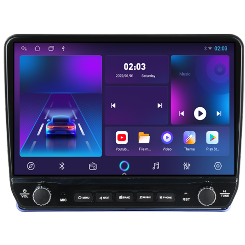 Navigatie dedicata C5 2008-2017 Tesla cu butoane rotative model 2024, 4GB RAM 64GB ROM, Procesor Quadcore, Android 14, Display QLED 10", DSP, Carplay&Android Auto [4]