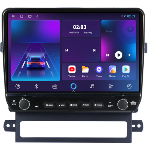 Navigatie dedicata Captiva 2008-2012 Tesla cu butoane rotative model 2024, 4GB RAM 64GB ROM, Procesor Quadcore, Android 14, Display QLED 10", DSP, Carplay&Android Auto [4]