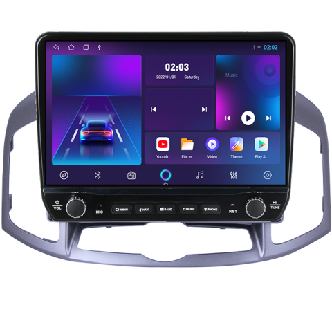 Navigatie dedicata Captiva 2012-2017 Tesla cu butoane rotative model 2024, 4GB RAM 64GB ROM, Procesor Quadcore, Android 14, Display QLED 10", DSP, Carplay&Android Auto [4]