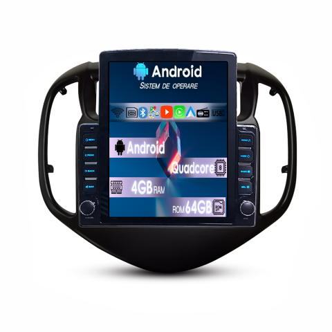 Aveo 2016-2021 - Navigatie dedicata Chevrolet Aveo 2016-2021 Tesla Style, 4GB RAM 64GB ROM, Procesor Quadcore, Android 14, Display QLED 9.7", DSP, Carplay&Android Auto