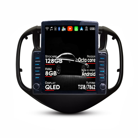 Navigatii Dedicate - Navigatie dedicata Chevrolet Aveo 2016-2021 Tesla Style, ANDROID 13, 9.7 inch , 8+128GB, Internet, Aplicatii, Waze, GPS