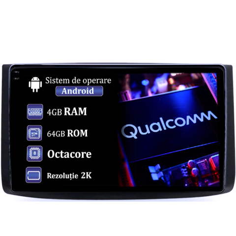Aveo 2006-2012 - Navigatie dedicata Chevrolet Aveo 2006-2012, 4GB RAM 64GB ROM, Procesor Qualcomm Octacore, Android 14, Rezolutie 2K, Display QLED 9", DSP, Carplay&Android Auto, SIM 4G
