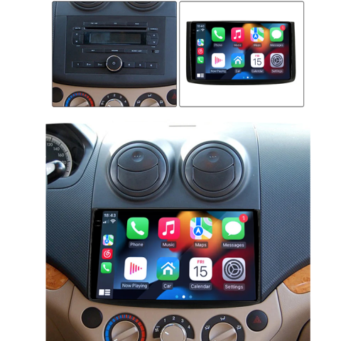 Navigatie dedicata Chevrolet Aveo 2006-2012, 4GB RAM 64GB ROM, Procesor Qualcomm Octacore, Android 14, Rezolutie 2K, Display QLED 9", DSP, Carplay&Android Auto, SIM 4G [6]