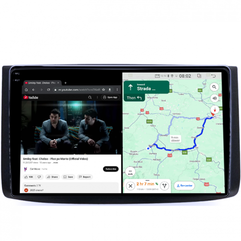 Navigatie dedicata Chevrolet Aveo 2006-2012, 4GB RAM 64GB ROM, Quadcore, Android 14, Display QLED 1K 9", DSP, Carplay&Android Auto, Suport camere AHD [3]