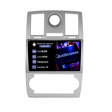 300C 2004-2011 - Navigatie dedicata Chrysler 300C 2004-2011, 4GB RAM 64GB ROM, Procesor Qualcomm Octacore, Android 15, Rezolutie 2K, Display QLED 9", DSP, Carplay&Android Auto, SIM
