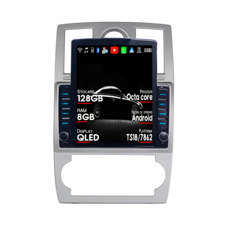 CHRYSLER - Navigatie dedicata Chrysler 300C 2004-2011 Tesla Style, Android, 9.7 inch , 8+128GB, Internet, Aplicatii, Waze, GPS
