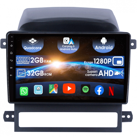 Captiva 2008-2012 - (Resigilata) Navigatie dedicata Chevrolet Captiva 2008-2012 , 2 GB RAM 32 ROM, Android 13, 9" Full HD, Carplay, Android Auto, Internet, Youtube , Waze , Wi Fi , Usb , Bluetooth , Mirrorlink