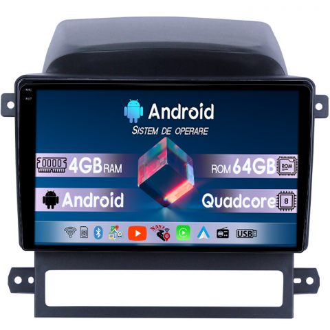 Captiva 2008-2012 - Navigatie dedicata Chevrolet Captiva 2008-2012, 4GB RAM 64GB ROM, Quadcore, Android 14, Display QLED 1K 9", DSP, Carplay&Android Auto, Suport camere AHD