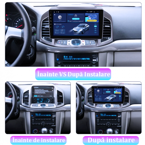 Navigatie dedicata Chevrolet Captiva 2012-2017, 4GB RAM 64GB ROM, Quadcore, Android 14, Display QLED 1K 9", DSP, Carplay&Android Auto, Suport camere AHD [4]