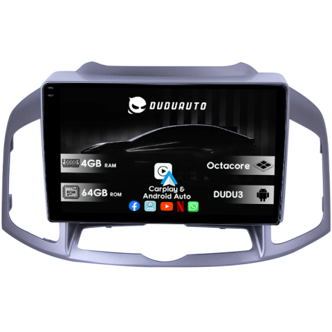 Navigatii Dedicate - Navigatie dedicata Chevrolet Captiva 2012-2017 CL DUDU3, 4GB RAM 64GB ROM, Octacore, Platforma 8581, Android, Display QLED 9", DSP, Carplay&AndroidAuto