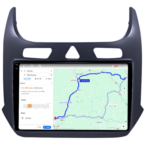 Navigatie dedicata Chevrolet Cobalt 2011-2018, 4GB RAM 64GB ROM, Procesor Qualcomm Octacore, Android 14, Rezolutie 2K, Display QLED 9", DSP, Carplay&Android Auto, SIM 4G [5]