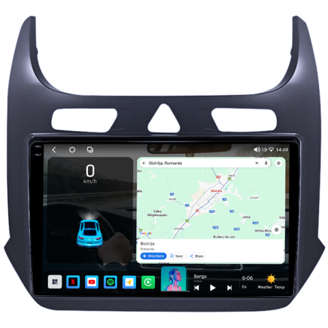 Navigatie dedicata Chevrolet Cobalt 2011-2018, 4GB RAM 64GB ROM, Procesor Qualcomm Octacore, Android 14, Rezolutie 2K, Display QLED 9", DSP, Carplay&Android Auto, SIM 4G [1]