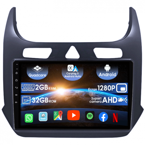 Chevrolet - (Resigilata) Navigatie dedicata Chevrolet Cobalt 2011-2018, Android 13, Wireless Carplay si Android auto 2 GB RAM 32 ROM, Display IPS, 9 inch, Microfon Extern