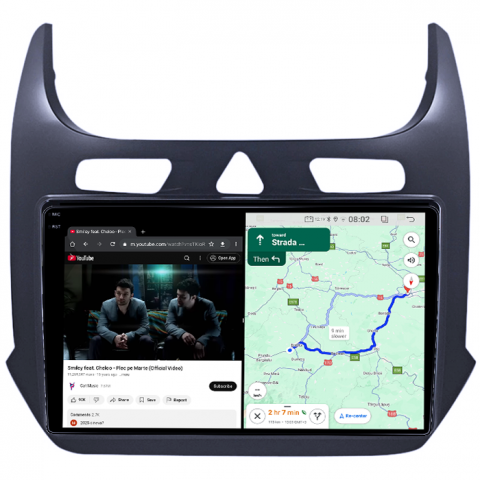 Navigatie dedicata Chevrolet Cobalt 2011-2018, 4GB RAM 64GB ROM, Quadcore, Android 14, Display QLED 1K 9", DSP, Carplay&Android Auto, Suport camere AHD [3]