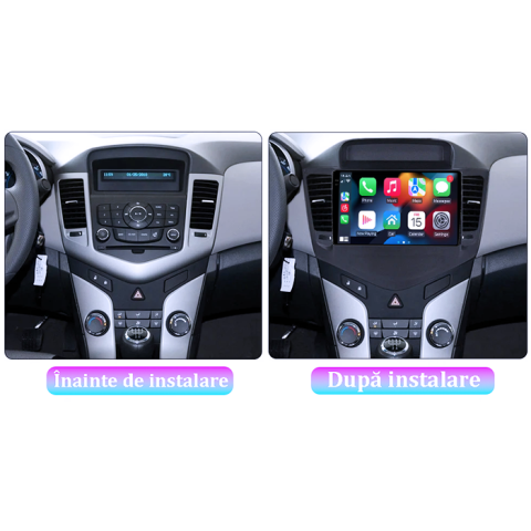 Navigatie dedicata Chevrolet Cruze 2009-2014, 4GB RAM 64GB ROM, Procesor Qualcomm Octacore, Android 14, Rezolutie 2K, Display QLED 9", DSP, Carplay&Android Auto, SIM 4G [6]